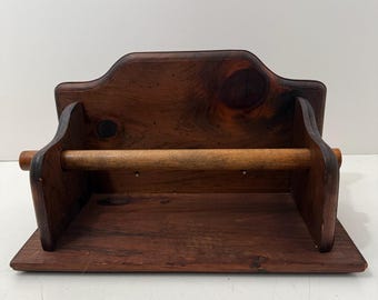 Vintage handgemachten hölzernen Papierhandtuchhalter