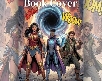 Couverture de bande dessinée personnalisée à partir d'une photo | Portrait personnalisé de super-héros (téléchargement numérique)