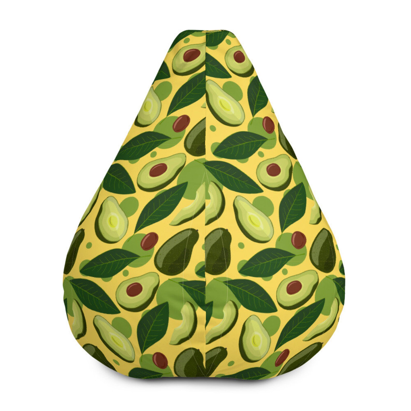 Bean Bag Chair Cover With Avocado Pouf Vegetarian or Vegan Etsy