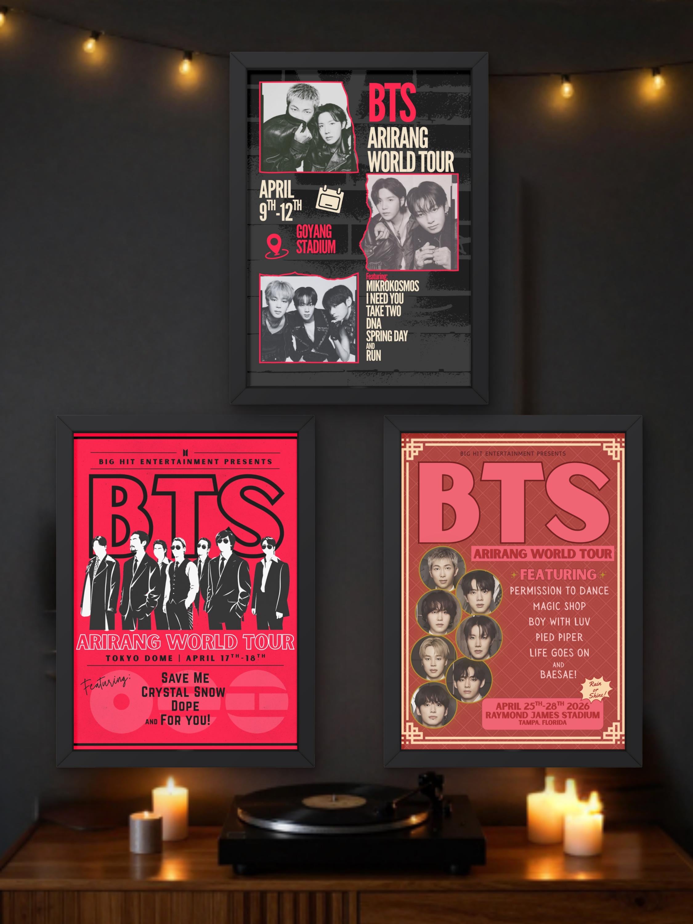 Bts Tour Poster - Etsy