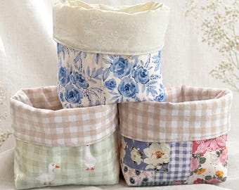 Handmade Quilted Reversible Vanity Bags