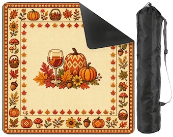 Herbst Ernte Mahjong Matte | Nadelpunkt Thema