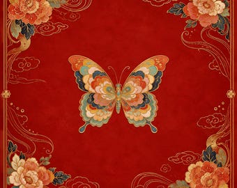 Imperial Butterfly Mahjong Mat