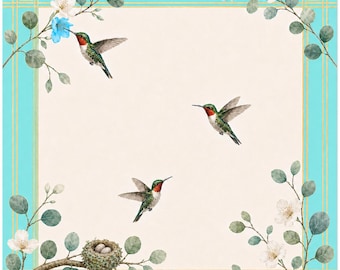 A Hummingbird's World - Mahjong Mat