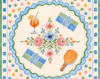 Aperol Pickleball Mahjong Mat