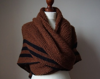 Outlander shawl triangle scarf handmade wrap shawl Claire Fraser STARZ Outlander the sontag shawl shawl outlander brown black long very warm