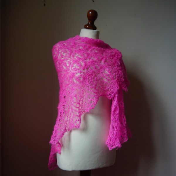 matching shawl for pink dress