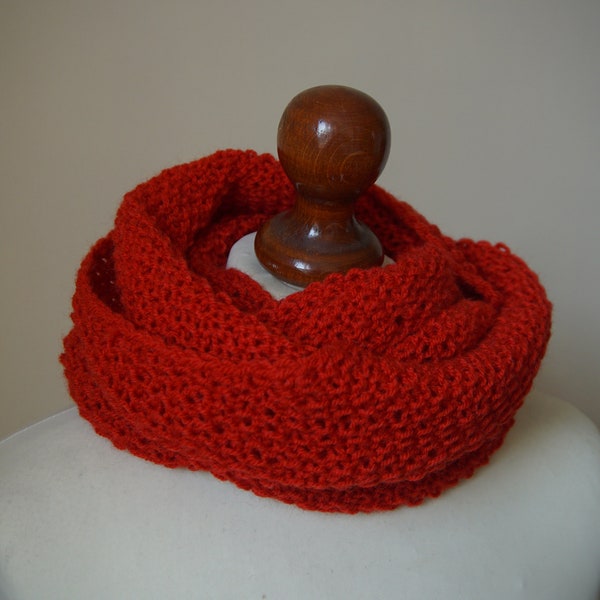 Foulard tube rouge foulard tour de cou chaud, doux et confortable