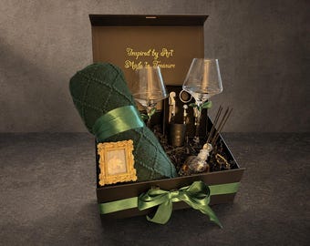 Caravaggio Bacchus Wine Gift for Women, Personalized Lid Box, Wine Glasses, Reed Diffuser, Home Decor Items, Wall Art Cozy Home Accessories