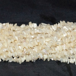 Mother of Pearl Chip Beads 33 Strand image 1