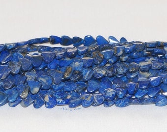 Lapis Lazuli 9-9.5mm Heart Gemstone Beads -15.75" Strand