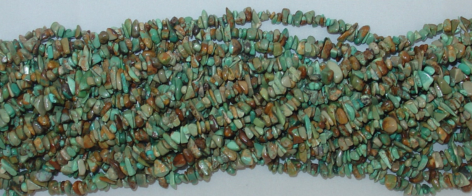 Turquoise Chip Gemstone Bead - 33" Strand