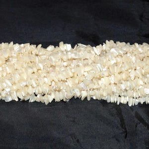 Mother of Pearl Chip Beads - 32&quot; Strand