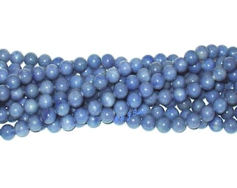 Angelite 10mm Round Gemstone Beads - 15.5" Strand