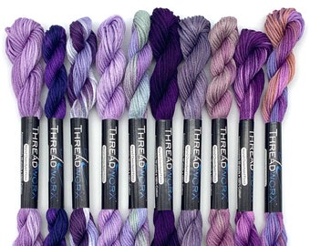 ThreadworX 10383 Variegated Embroidery Floss Japanese Iris
