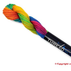 ThreadworX 1154 Variegated Rainbow Embroidery Floss Bradley's Balloons