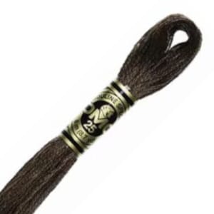DMC 838 Floss - 6 Strand Embroidery Floss - Very Dark Beige Brown