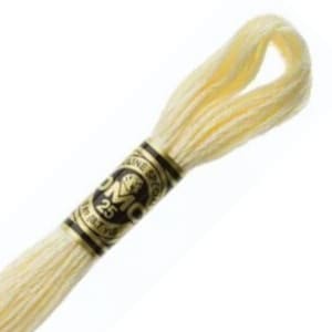 DMC 3823 Floss - 6 Strand Embroidery Floss - Very Light Golden Yellow