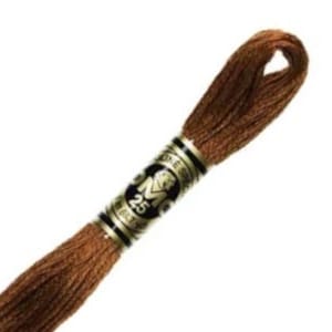 DMC 975 Floss - 6 Strand Embroidery Floss - Dark Golden Brown