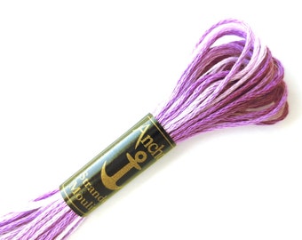 Anchor 1209 Variegated 6 Strand Floss Lilac Mist Ombre