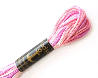 Anchor 1320 Variegated 6 Strand Floss Rose