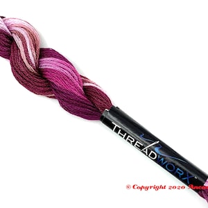 ThreadworX 1006 Variegated Embroidery Floss Berry Nice