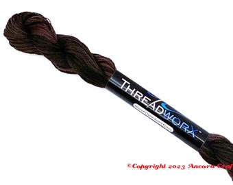 ThreadworX 10371 Variegated Embroidery Floss Rich Chocolate