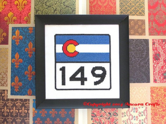Colorado Flag Cross Stitch Kit 