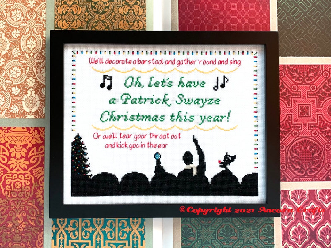 MST3K Patrick Swayze Christmas Cross Stitch Pattern PDF - Etsy