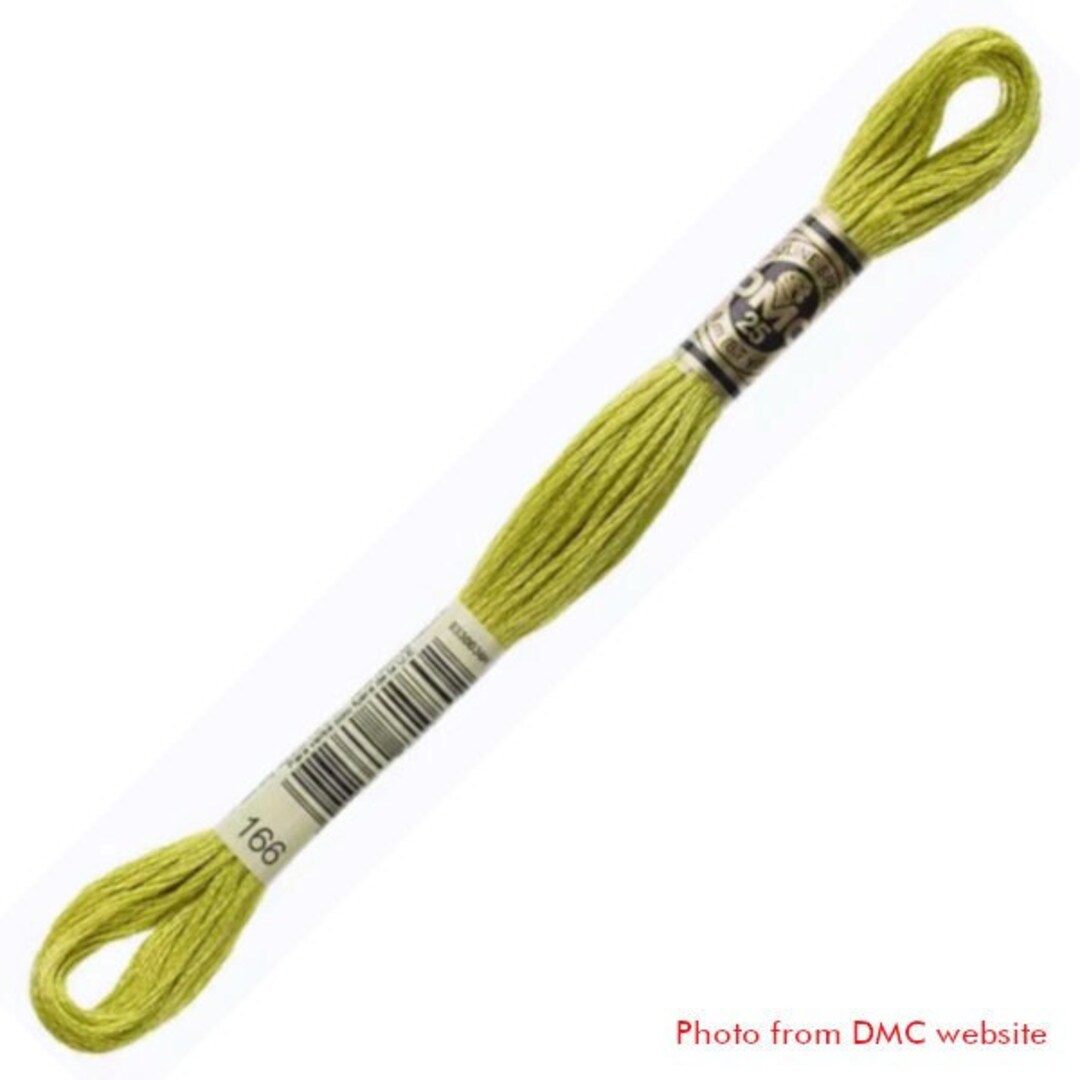 DMC 166 Floss - 6 Strand Embroidery Floss - Lime Green - Etsy
