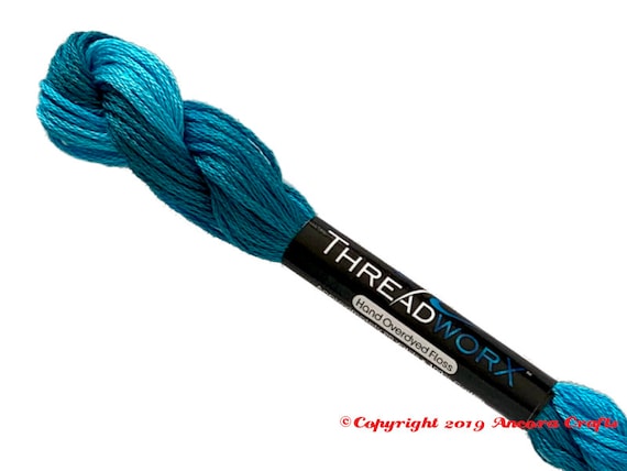 ThreadworX 11382 Variegated Embroidery Floss Blue Swirl