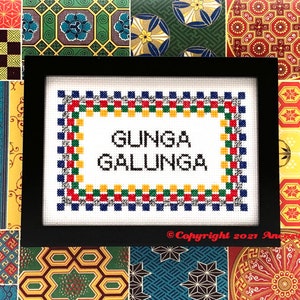 Caddyshack Cross Stitch Gunga Galunga Pattern PDF