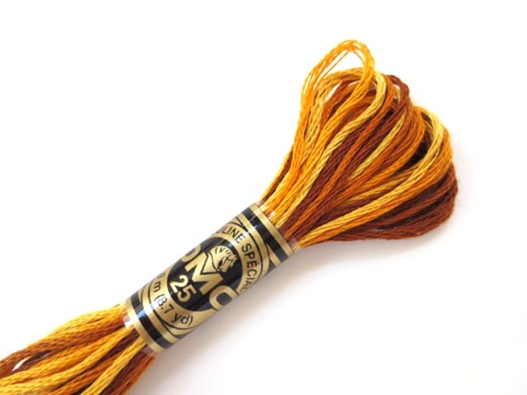 DMC 111 Variegated Embroidery Floss Gold Shaded Ombre Etsy