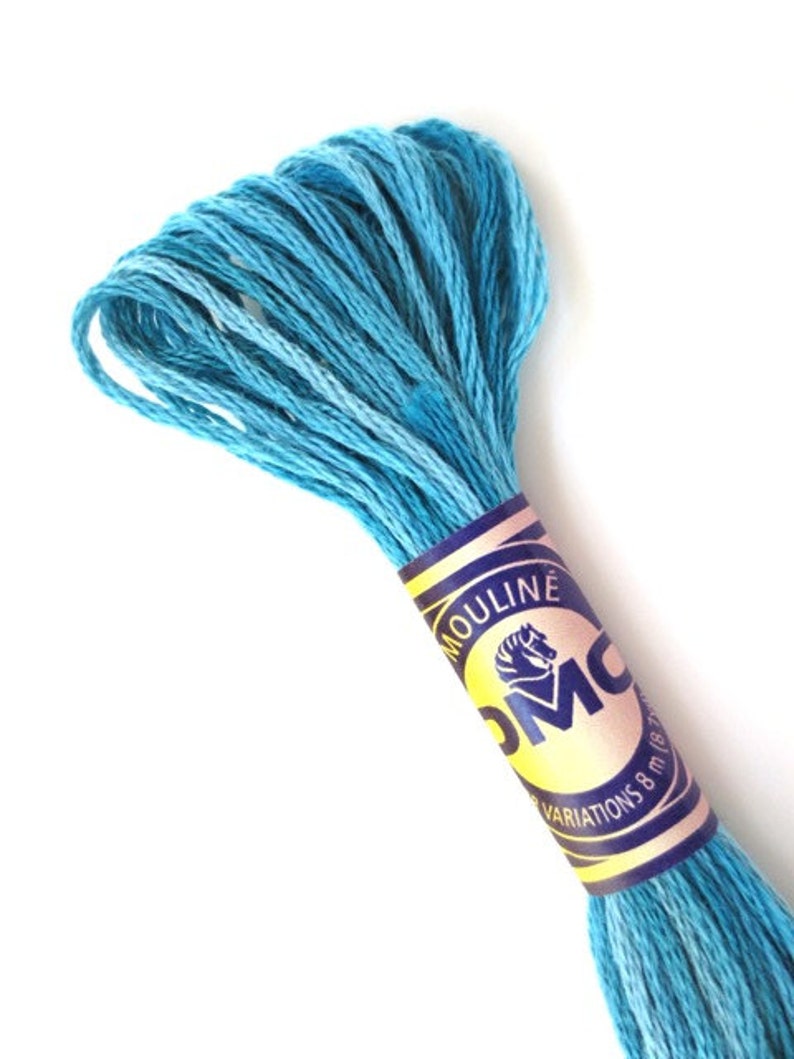 DMC 4025 Variegated Embroidery Floss Caribbean Bay Etsy
