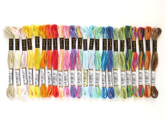 ThreadworX 10383 Variegated Embroidery Floss Japanese Iris