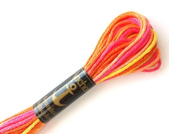 Anchor 1315 Variegated 6 Strand Floss Flame