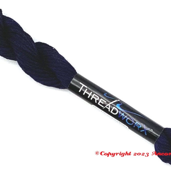 ThreadworX 1024 Variegated Embroidery Floss Deep Blue Sea