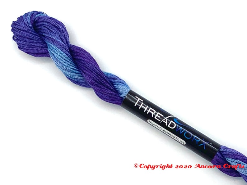 ThreadworX 10383 Variegated Embroidery Floss Japanese Iris