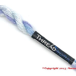 ThreadworX Metallic Thread - 1015 Ice Blue 41015 71015 91015
