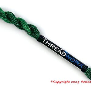 ThreadworX Metallic Thread - 10485 Forest Green 410485 710485 910485