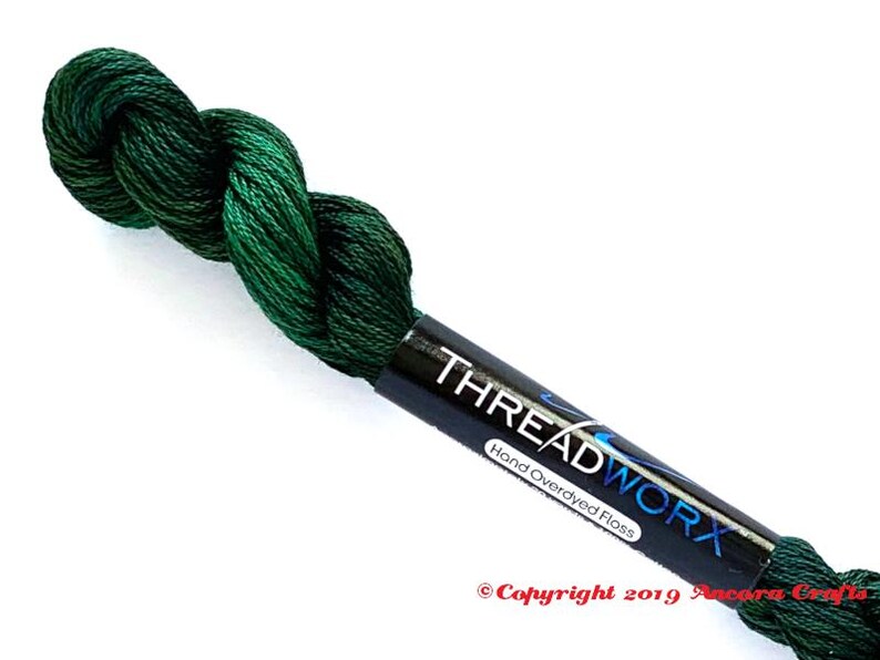 Threadworx 1048 Variegated Embroidery Floss Woodland Green - Etsy