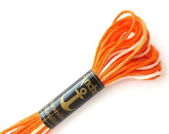 Anchor 1220 Variegated 6 Strand Floss Butterscotch Ombre