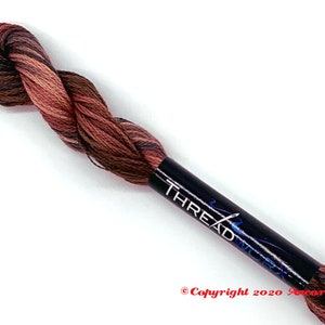 ThreadworX 10351 Variegated Embroidery Floss Rustic Brown Cherry