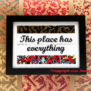 SNL Stefon Cross Stitch Pattern This Place Has Everything PDF
