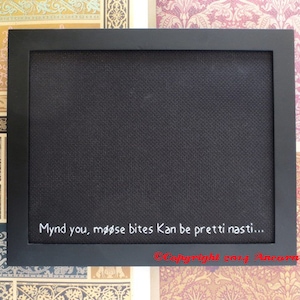 Monty Python Cross Stitch Holy Grail Moose Bites Pattern PDF