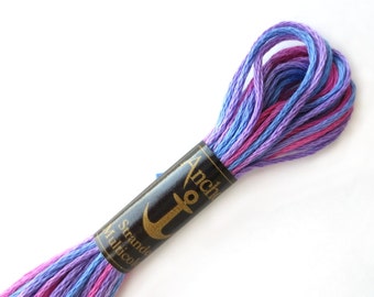 Anchor 1325 Variegated 6 Strand Floss Iris