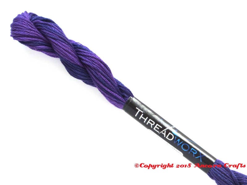 クラフト Threadworx 11582 Variegated Embroidery Floss Purple Passion - Etsy UK