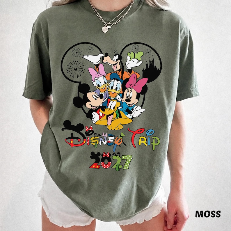 2027 Disney Family Vacation Matching Trip Shirts: Epcot Girls ...