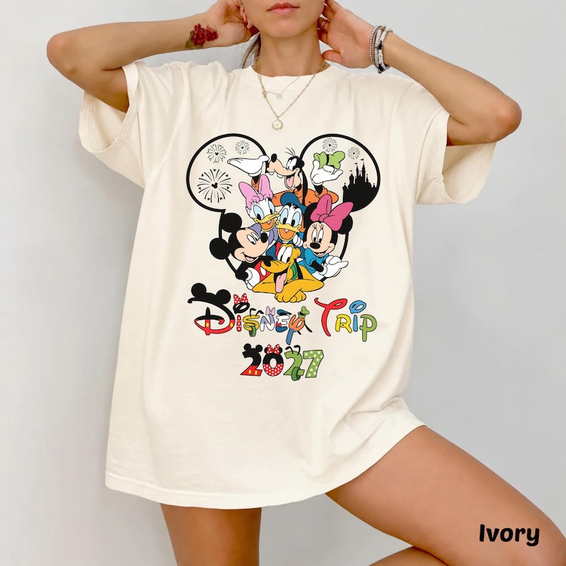 2027 Disney Family Vacation Matching Trip Shirts: Epcot Girls ...