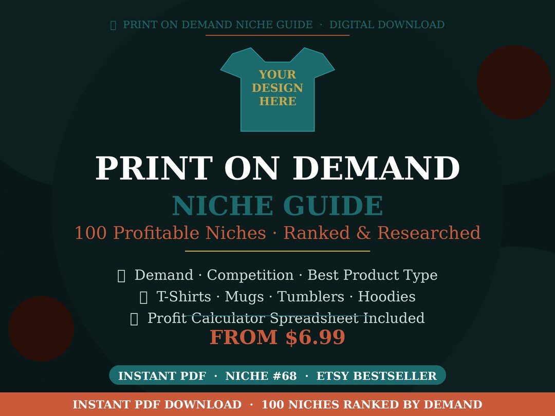 Niche User Guide.pdf Print on Demand Niche Guide | 100 Profitable POD Niches Ranked | Etsy ...